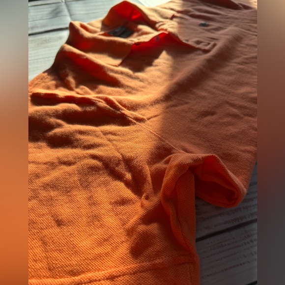 Mens Lacoste Neon Orange Polo - Picture 3 of 5